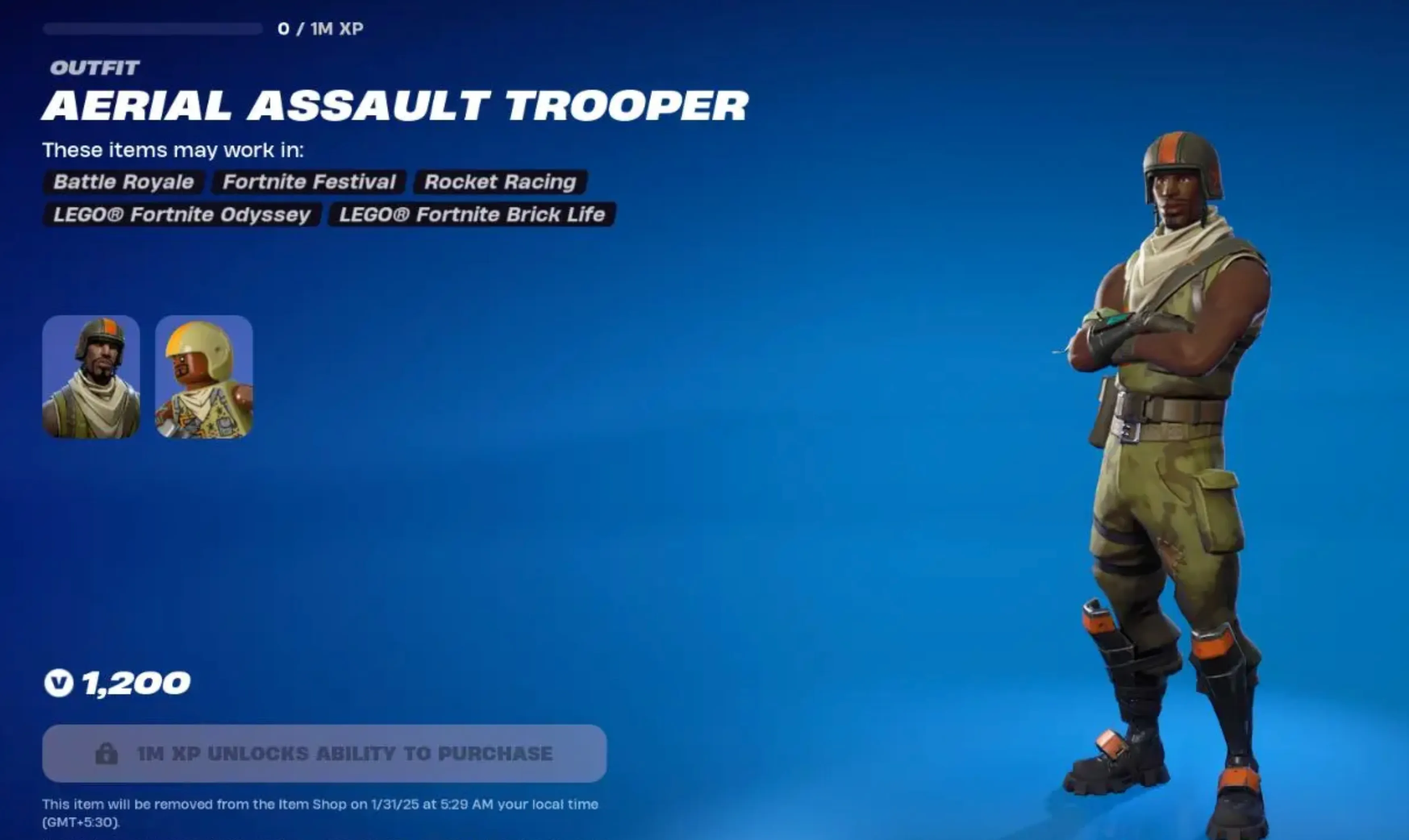 Aerial Assault Trooper fortnite skin